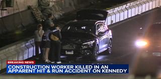 Construction worker killed in Kennedy Expressway hit-and-run, Illinois State Police say