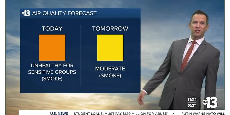 Smoke Possible, Cooler Next Week