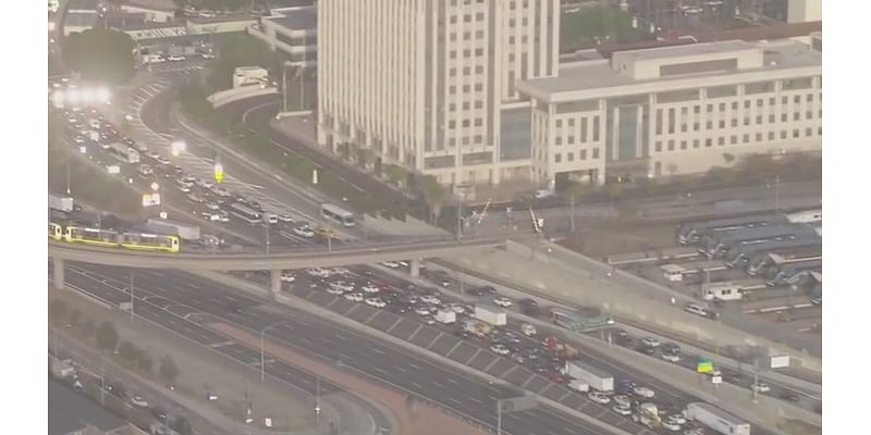 Traffic reopens on 101 Freeway in downtown LA after SigAlert lifted