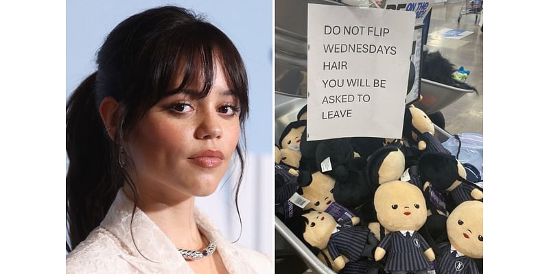 Jenna Ortega begs fans to stop viral Wednesday doll trend