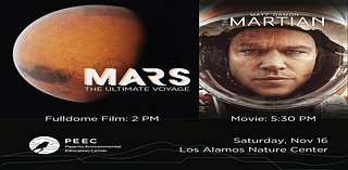 PEEC Offers ‘Mars’ + ‘The Martian’ Saturday, Nov. 16