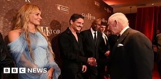 Gladiator II: King joins stars at London premiere