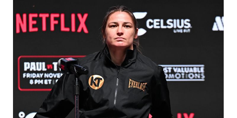 What is Katie Taylor's boxing record going into her rematch on the Jake Paul vs Mike Tyson undercard?