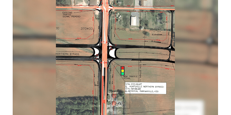 ALDOT, City of Huntsville announce lane closures for Northern Bypass project, affecting traffic for months