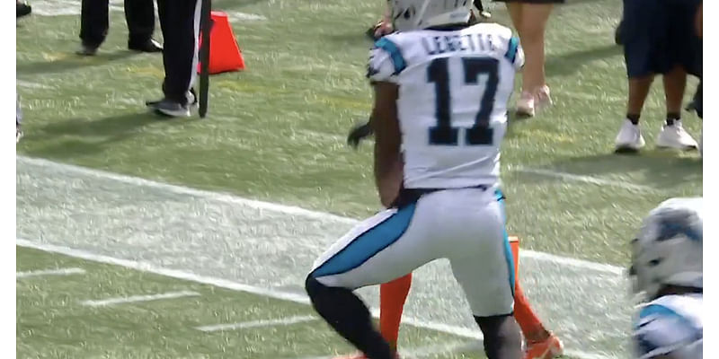 Xavier Legette scored his first NFL TD then pretended to ride a horse