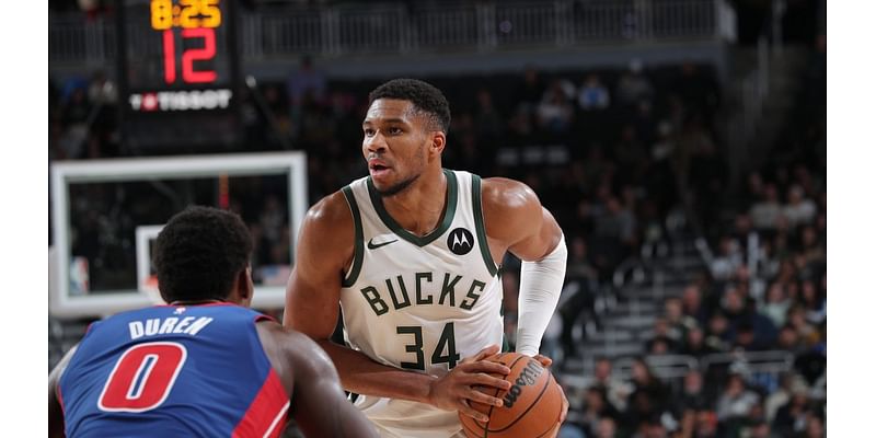 Bucks' Giannis Antetokounmpo drops NBA season high 59 points vs. Pistons