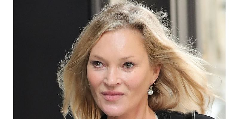 Kate Moss look stylish in a thin floral dress as she joins lookalike daughter Lila in the French capital for Paris Fashion Week