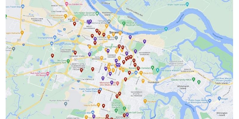 MAP: Flood-prone areas in Savannah