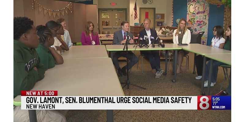 Lamont, Blumenthal join forces in support of Kids Online Safety Act