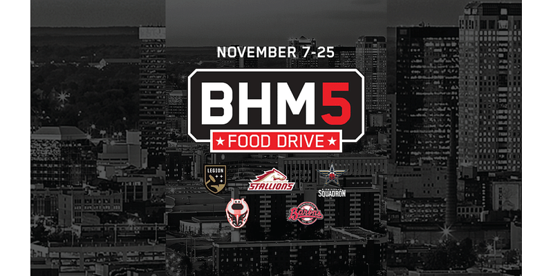 Birmingham sports teams host the ‘BHM 5 Food Drive’