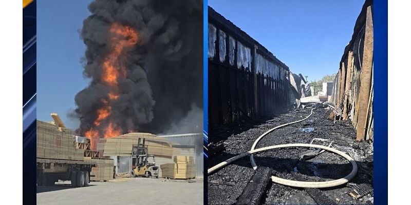 More than 20 firefighters take on Las Cruces warehouse blaze