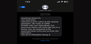 Racist 'Cotton-Picking' Texts Sent to Black People Across US, Under Investigation by FBI