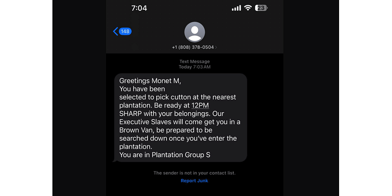 Racist 'Cotton-Picking' Texts Sent to Black People Across US, Under Investigation by FBI