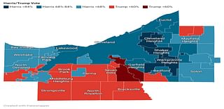 See where Donald Trump ran strongest in Democratic-dominated Cuyahoga County (map)