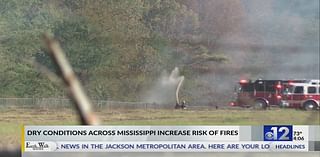 Dry conditions in Mississippi increase risk of wildfires