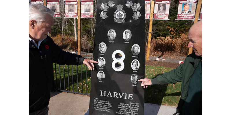 Nova Scotia Monument Honours Eight Brothers Who Fought in Second World War