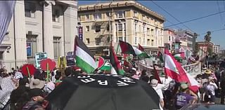 Protesters take over streets of San Francisco on eve of Oct 7 attacks