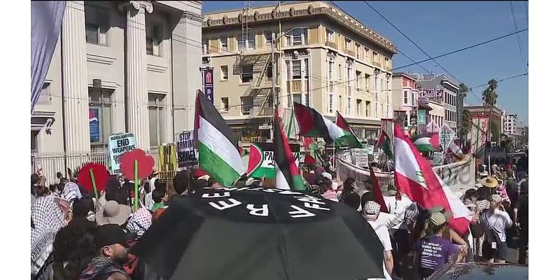 Protesters take over streets of San Francisco on eve of Oct 7 attacks