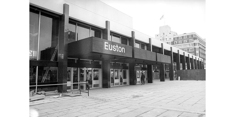 Euston station’s marble columns ‘would fall off’ without bands, minister admits