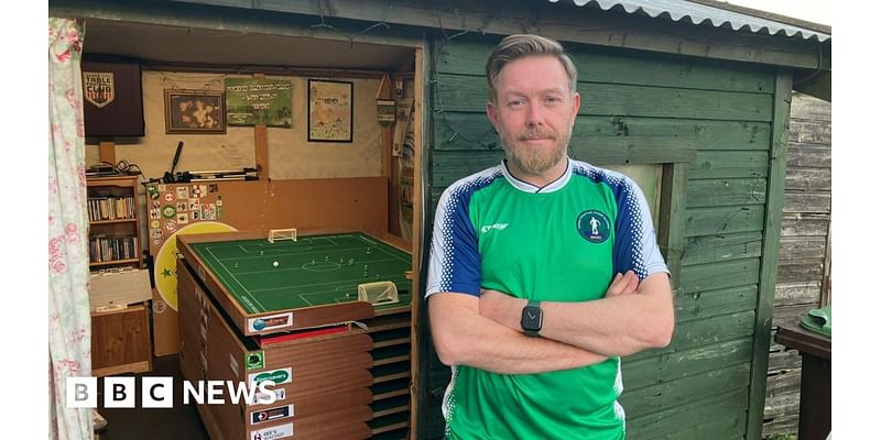 Subbuteo: Preparing for the World Cup in a garden shed