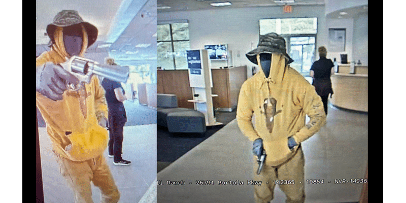 Suspect wanted for stealing over $30,000 in Orange County bank robbery