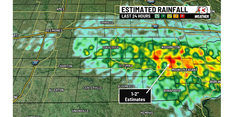 Isolated storms bring rain to parts of dry Iowa