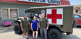 Historic military vehicle convoy makes stop in Mason City