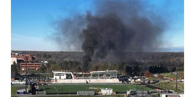 Workers injured in fire at RIT’s Tiger Stadium