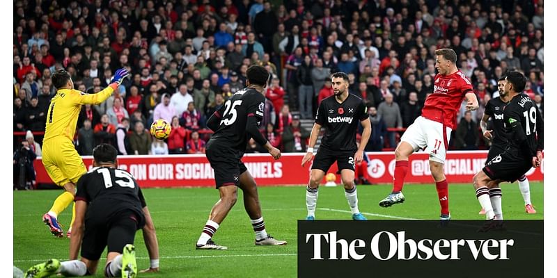 Nottingham Forest in dreamland as Wood helps sink 10-man West Ham