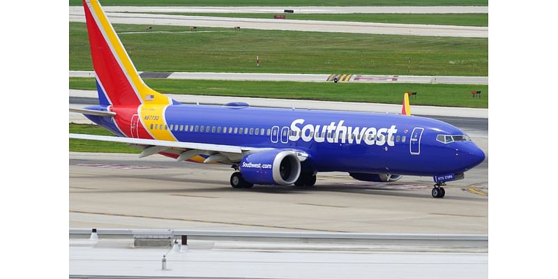 Emergency evacuation on Southwest plane after phone catches fire and seat goes up in flames