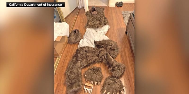 Suspects used bear costume to fake attacks on cars in insurance scam, officials say