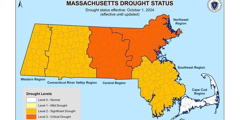 Major drought declared across Massachusetts as dry conditions continue