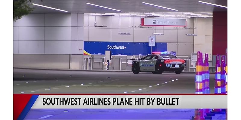 Southwest Airlines plane hit by bullet