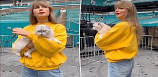 Taylor Swift gears up for Miami leg of the Eras Tour in distressed denim and sunglasses