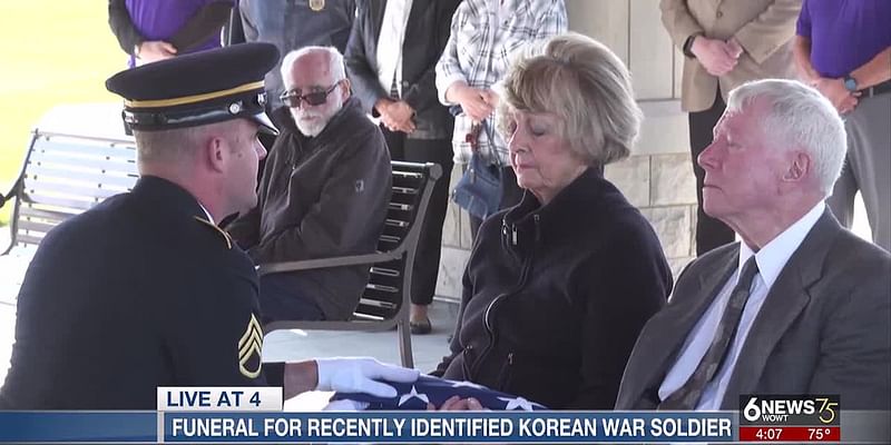 Recently identified Korean War casualty interred with military honors in Omaha