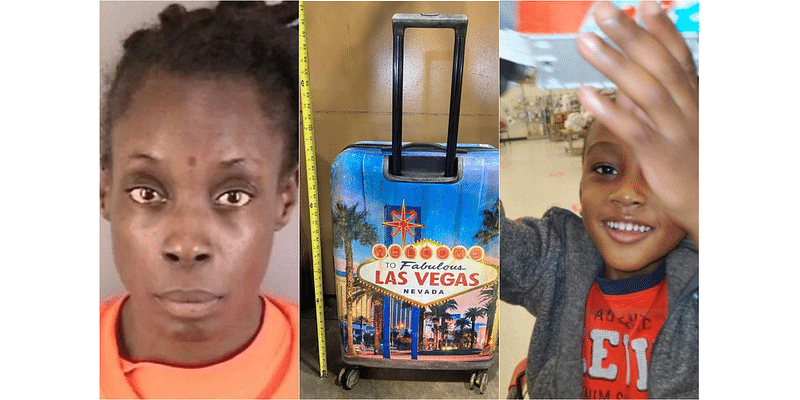 Woman jailed in death of boy, 5, whose body was found stuffed in ‘Las Vegas’ suitcase