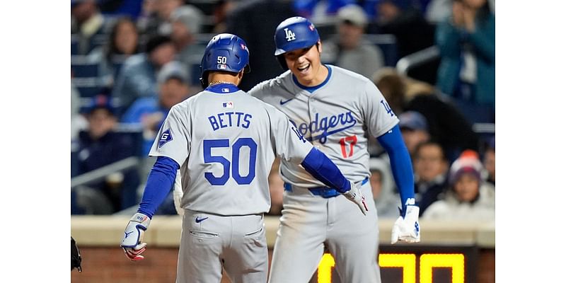 Ohtani and Betts lead Dodgers to latest blowout of Mets for 3