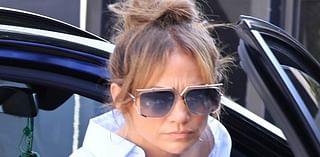 Jennifer Lopez is stylish in ripped jeans amid divorce from Ben Affleck... as it's revealed she's set to star in rom-com with Ted Lasso's Brett Goldstein