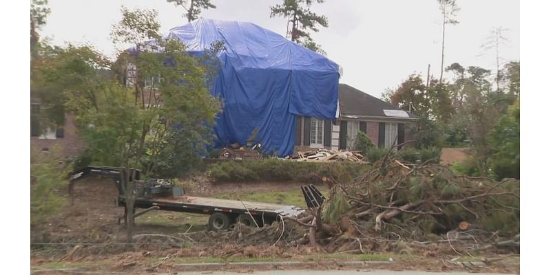 Local roofing companies continue working around the clock, as rainfall comes for first time since Helene