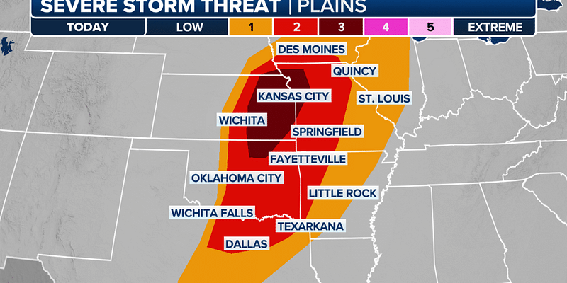 The Daily Weather Update from FOX Weather: Severe weather threatens Plains while deadly flooding slams Spain