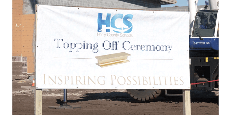 Horry County Schools hosts 2 ‘topping off’ ceremonies for elementary schools under construction