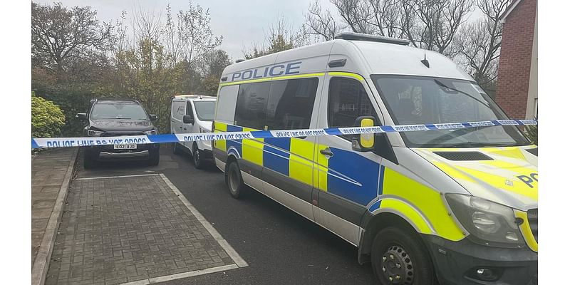 Police divers search muddy stream where mystery body was discovered next to quiet modern Bristol estate