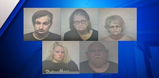 5 charged after 2-year-old, several dogs found caged in Kentucky home: police