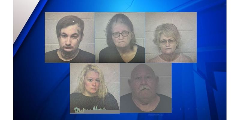 5 charged after 2-year-old, several dogs found caged in Kentucky home: police