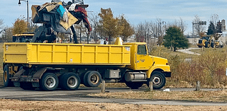 Fargo crews use bulldozers, dump trucks to clear large homeless encampment