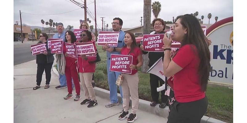 Nurses protest closure of maternity ward at Southern California hospital