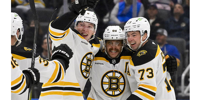 Pastrnak, McAvoy lead Bruins to thrilling comeback win vs. Blues