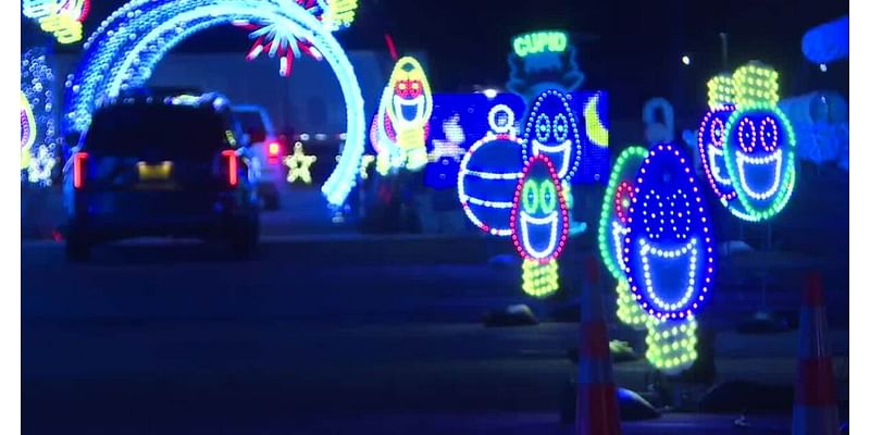 Same magic, different location — Christmas in Color prepping for premier at Roaring Springs