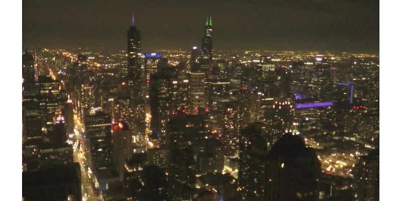 Why is the Willis Tower’s antenna lit green Sunday night?