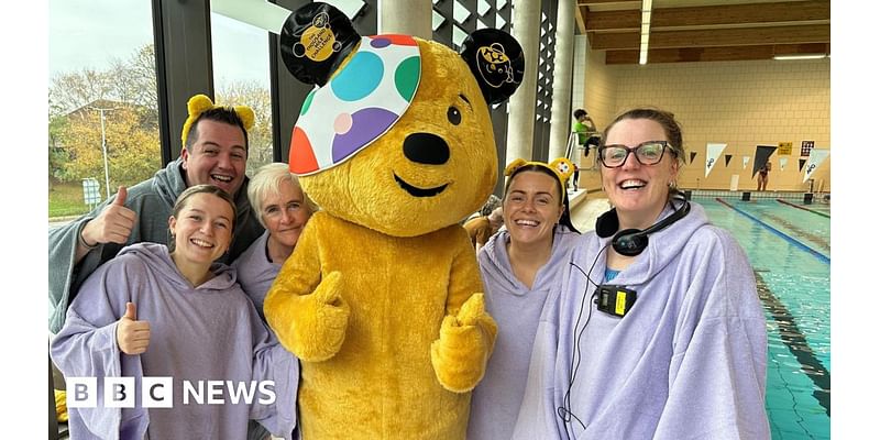 BBC team complete 25 mile Children in Need swim